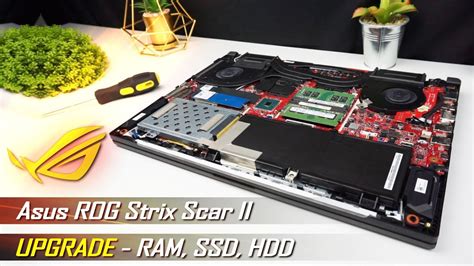 Asus Rog Strix Scar Ii Upgrade Ram Ssd Hdd Disassembly Guide