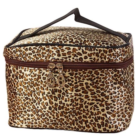 2018 Hot Leopard Print Cosmetic Bags Women Travel Makeup Bag Organizer