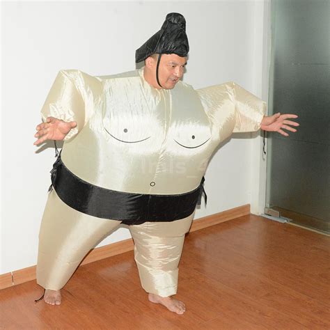 Inflatable Sumo Wrestling Costume For Adult Wrestler Suit Fancy Dress