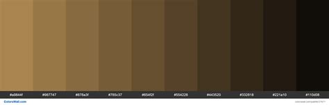 Shades Of Muddy Waters Color A9844f Hex Colorswall