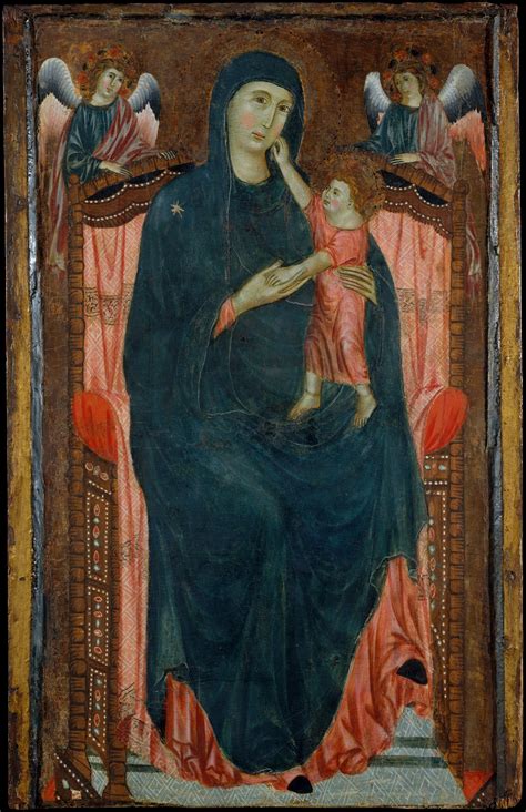 Master Of Varlungo Madonna And Child Enthroned With Angels The