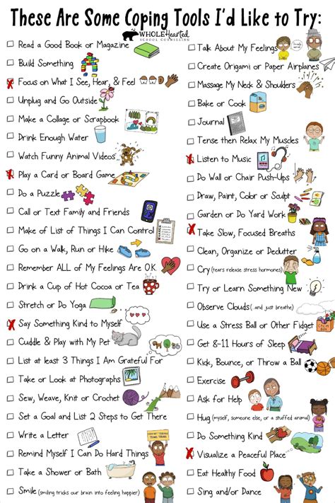 100 Coping Skills For Adults Pdf