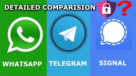 Whatsapp Vs Telegram Vs Signal Detailed Comparision Kannada More