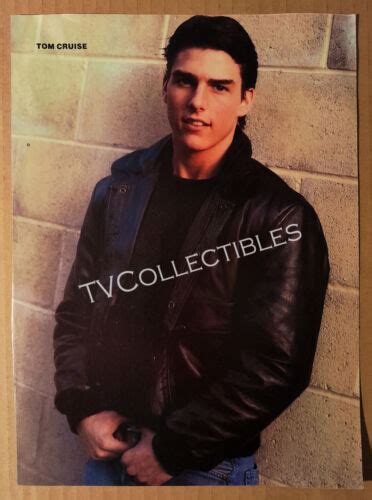Magazine Pinup~ Tom Cruise Of The Outsiders ~1980s ~~back Michael J Fox Ebay