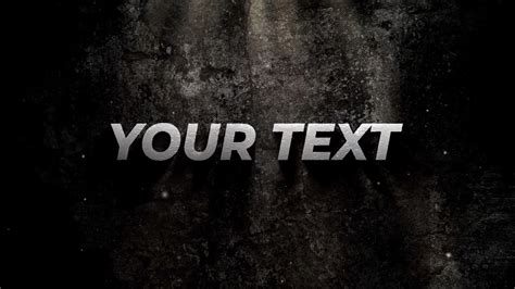 Grunge Text Reveal Template After Effects | After Effects Template