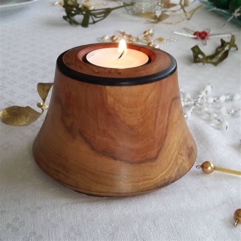 Home Product Turned Candle Holders Wooden Candle Holders Wood Turning