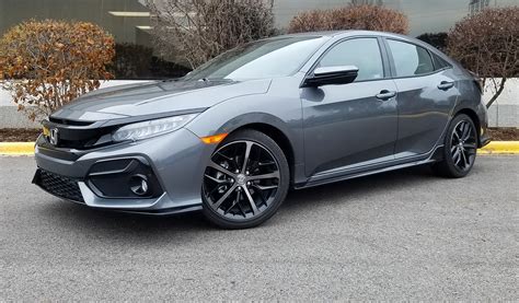 The civic is low slung and definitely looks like fun. Test Drive: 2020 Honda Civic Hatchback Sport Touring | The ...