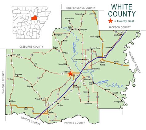 Map Of White County Arkansas Fsu Spring Break