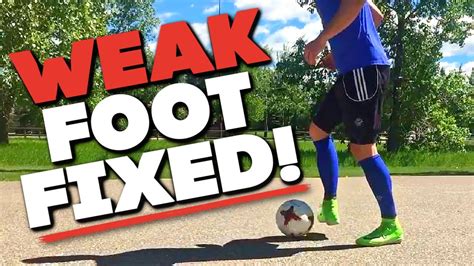 How To Fix Your Weak Foot In 1 Day Soccer Football Youtube