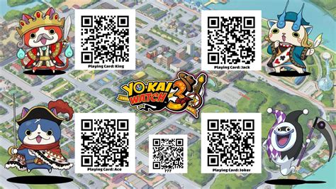 Yo Kai Watch 3 List Of Passwords Passcodes QR Codes Perfectly