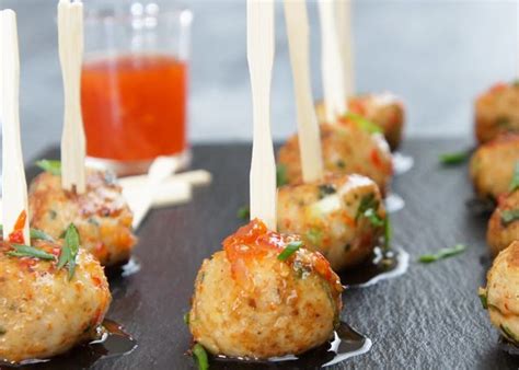 Hot browns with pimento cheese mornay. Finger food: 9 chicken ball recipes to impress your guests ...