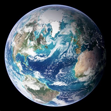 Blue Marble Image Of Earth 2005 Photograph By Nasa Earth Observatory