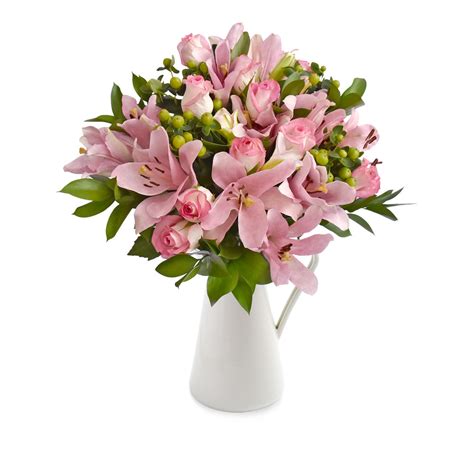 30 Stems Mixed Bouquet 50cm Graceful Elegance Light Pink Pack 5