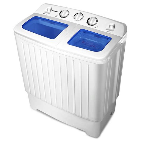 Costway 176lb Portable Mini Compact Twin Tub Washing Machine Washer Spin Dryer