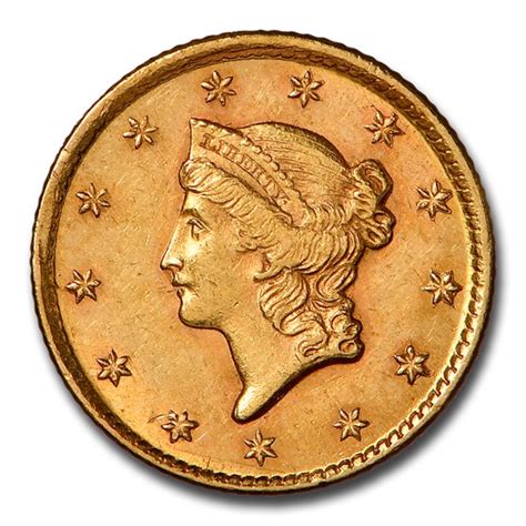 Buy 1854 D 1 Liberty Head Gold Dollar Ms 62 Ngc Apmex