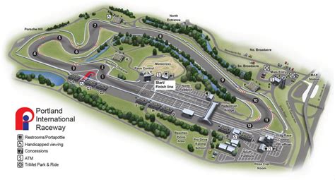 Portland International Raceway Map Motosports Travel