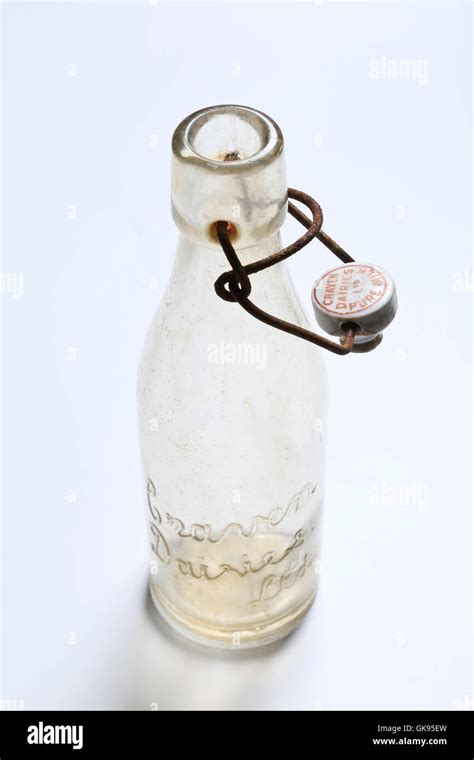 Old Fashioned 1 Pint Milk Bottle Produced By Craven Dairies Leeds