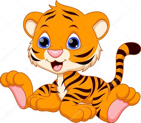 Dessin Animé Tigre Image Vectorielle Par Irwanjos2 © Illustration 53085993