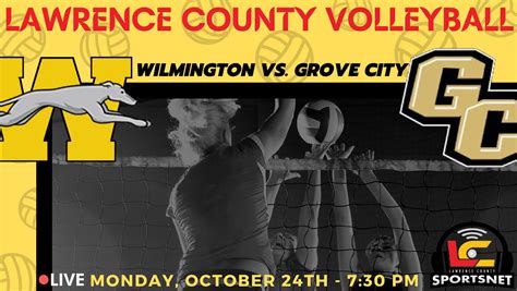 Wilmington Greyhounds Vs Grove City Eagles District 10 Volleyball