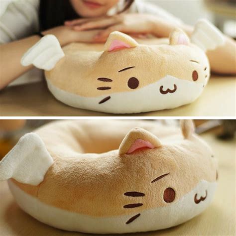 Neko Atsume Kawaii Plush Back Cushion Pillow Doll Sp165084 Kawaii Plush Cat Cushion Pillow