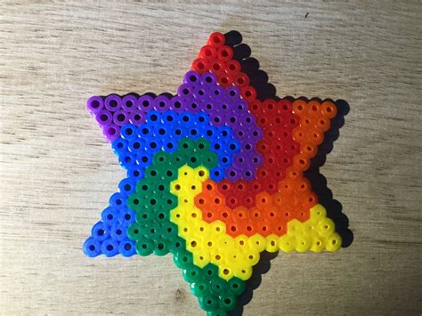 Rainbow Circle Hama Beads Coasters Perler Bead Art Perler Bead
