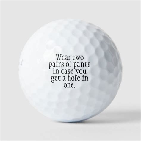Funny Golf Ball Hole In One Joke
