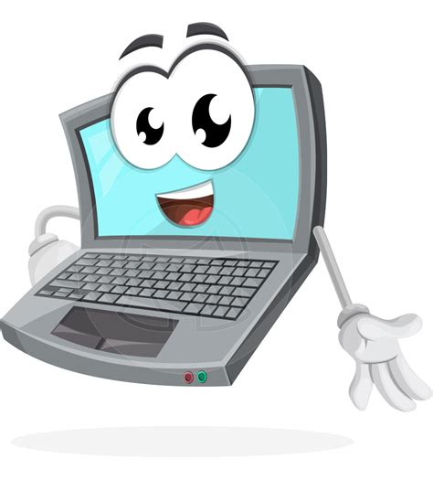 Cartoon Student At Computer Png