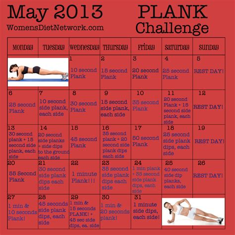 Fitness Challenge Of The Month Plank Challenge