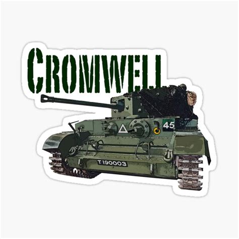 Cromwell Tank Sticker For Sale By Artonthehoof Redbubble