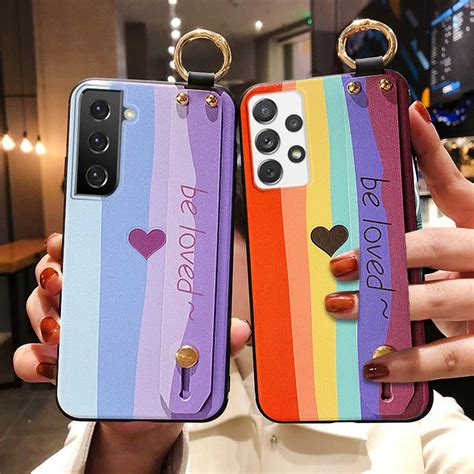 Luxury Rainbow Colors Cute Phone Case For Samsung Galaxy S22 Etsy Uk