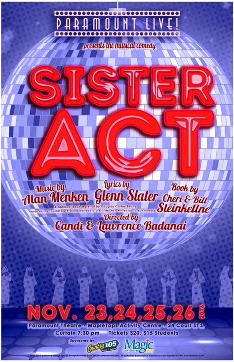 Unique sister act posters designed and sold by artists. Pin by Ashleigh Williams on Sister Act (the Musical ...