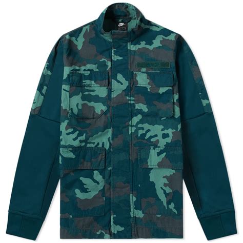 Nike Camo Jacket Midnight Spruce And White End Us