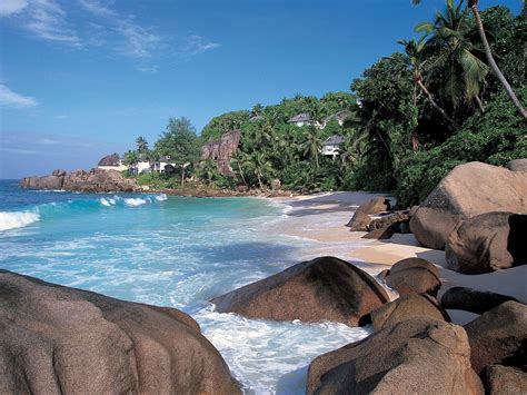 Anse Source D Agent La Digue Seychelles Beach Hd Desktop Wallpaper
