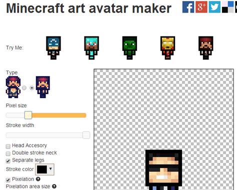 Minecraft Avatar Maker 3d