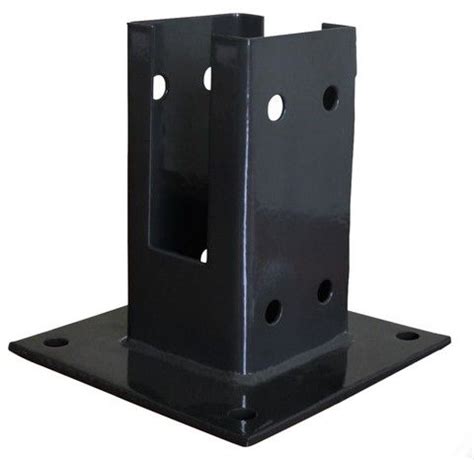 Le pied de poteau carré sur platine ppjbt est préconisé dans la réalisation de clôtures et abris de jardin. PLATINE DE FIXATION POUR POTEAU BOIS La platine - BLOOMA ...