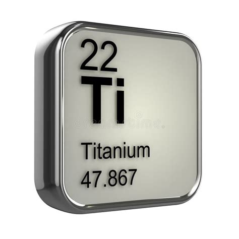 3d Titanium Element Stock Illustration Illustration Of Mass 39032431