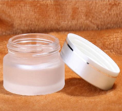 2020 50g Frosted Glass Jars 50ml Frost Cream Jars For Skin Care Cream Bottles 50g Glass Empty