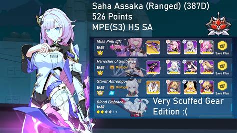 Honkai Impact 3 Ex Abyss Rl 387d Saha Assaka Ranged 526 Points