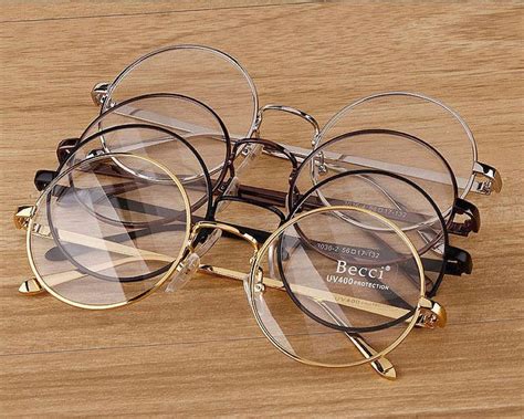 New Fashion Vintage Round Circle Eyeglasses Frame Myopia Glasses Optical Rx Able Circular