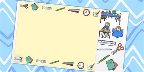 Editable Background For School Classrooms Powerpoint