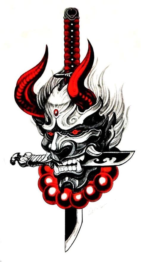 190 Oni Mask Tattoo Designs With Meaning2022 Tattoosboygirl Oni