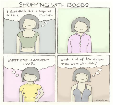Shopping With Boobs Sticky Comics