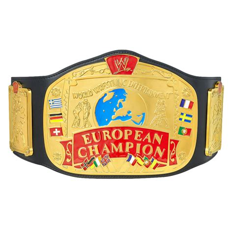 Official Wwe Authentic European Championship Replica Title Belt Multi