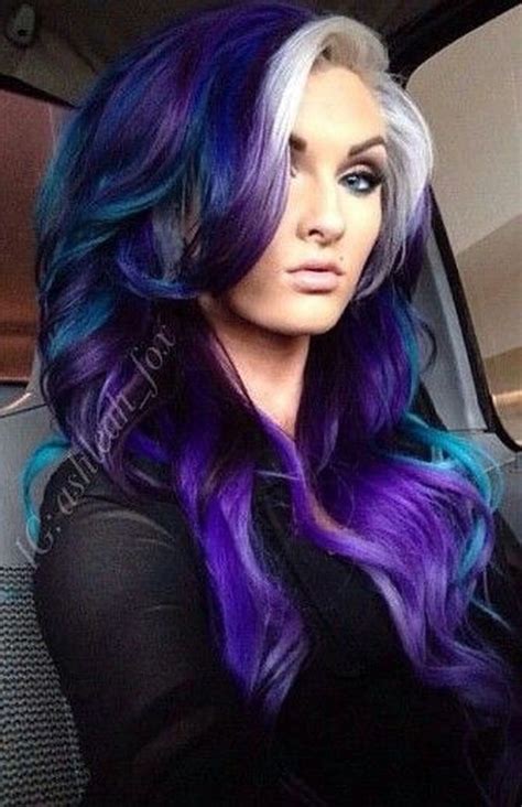 Here's to hoping i can keep my hair long this time! Crazy colorful hair colour ideas for long hair 35 ...