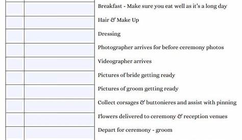 30+ Wedding Schedule Templates & Samples - DOC, PDF, PSD | Free