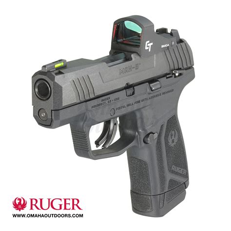Ruger Max 9 Optic Ready Pistol 12 Rd 9mm Crimson Trace Red Dot In Stock