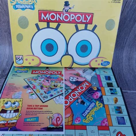 Monopoly Spongebob Squarepants Edition Nickelodeon Board Game Rare Made In Usa £29 99 Picclick Uk