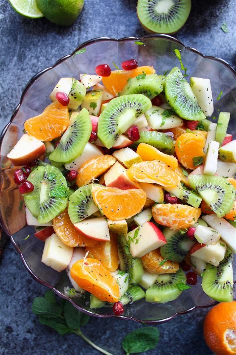 Many ambrosia salads include only canned fruit, but here we mix fresh—oranges, grapefruit, pineapple and kiwi—with jarred maraschino cherries and canned mandarin orange segments for a brighter taste. Winter Fruit Salad | Recipe | Winter fruit salad, Fruit ...