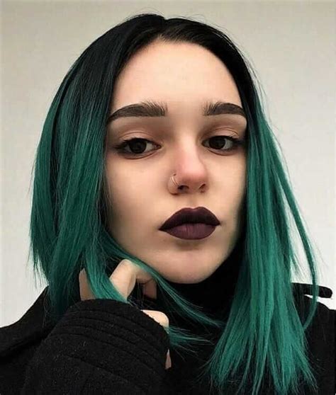Blue and green hair colors look amazing on any hair type, face shape, or hair length. 25 Green hair color ideas you have to see - Ninja Cosmico