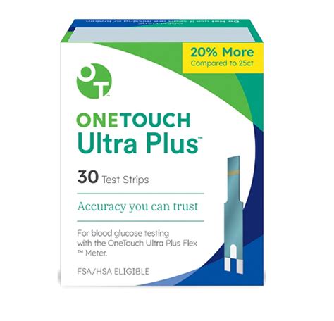 Onetouch Ultra Plus Test Strips 30 Strips Per Box Jandb At Home